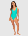Rococco V Neck One Piece Swimsuit - Larx