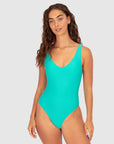 Rococco V Neck One Piece Swimsuit - Larx