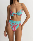 Rhythm - Inferna Floral Knotted Bandeau Top - Larx