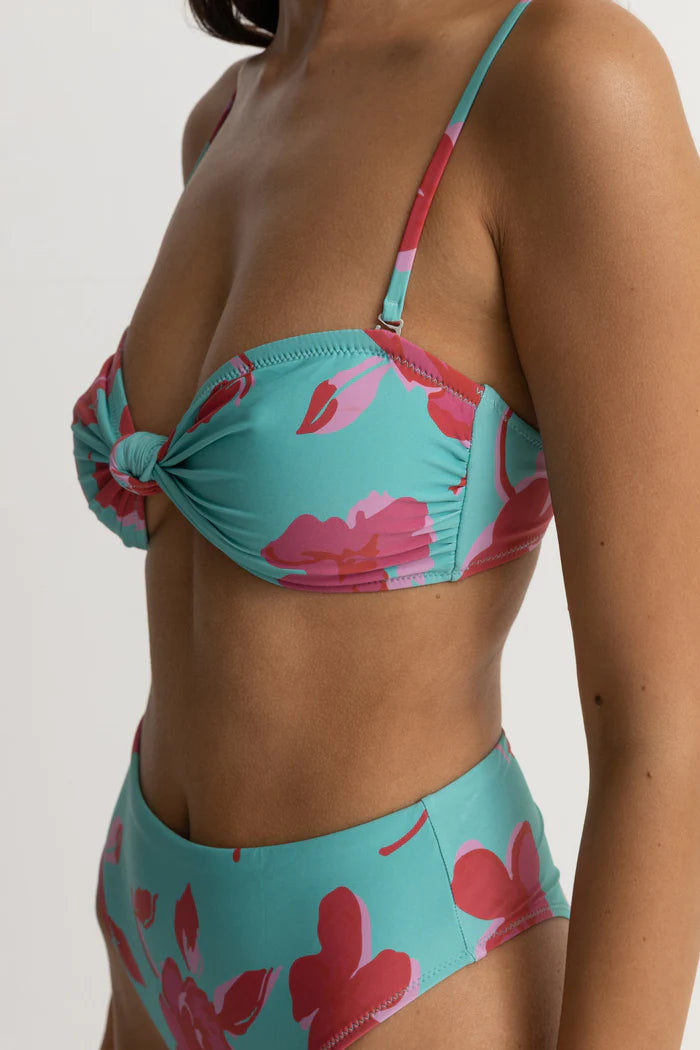 Rhythm - Inferna Floral Knotted Bandeau Top - Larx