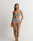 Rhythm - Inferna Floral Knotted Bandeau Top - Larx