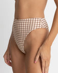 Rhythm - Rumi Check Hi Waist Pant - Larx