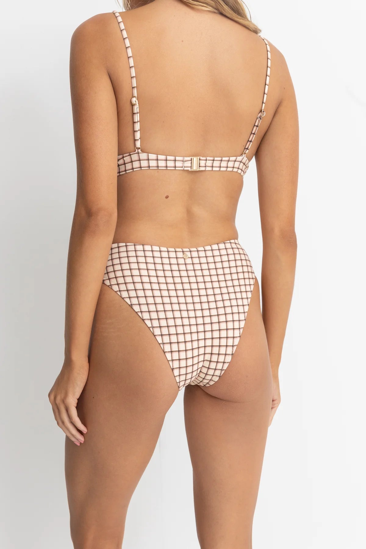 Rhythm - Rumi Check Hi Waist Pant - Larx