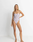 Rhythm - Brooklyn Paisley Scrunched Side One Piece - Larx