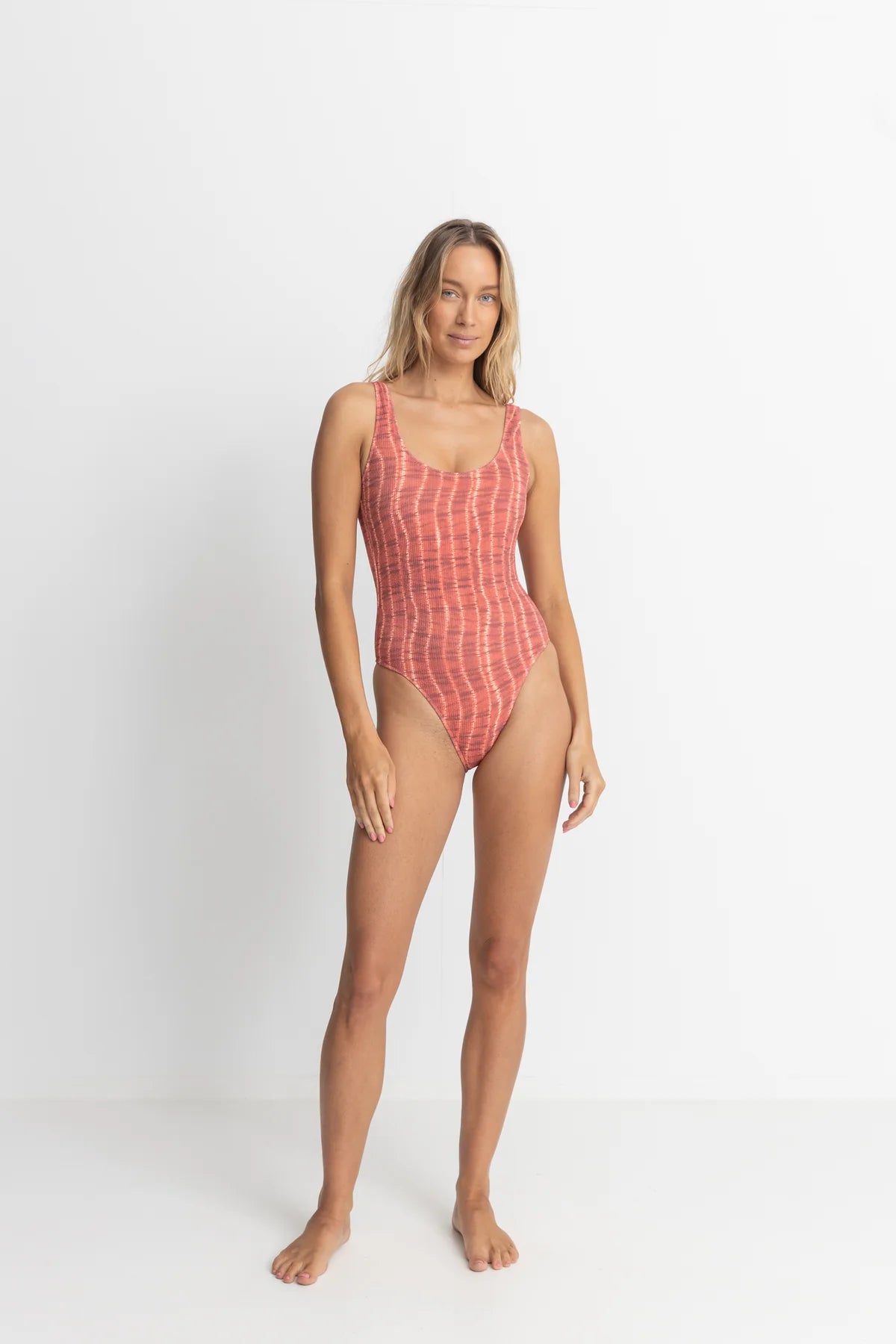 Rhythm - Sahara Tie Dye Scoop Neck One Piece - Larx