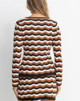 Rhythm - Venice Knit Long Sleeve Tie Front Top - Larx