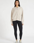 All Fenix - Soft Luxury Bomber Jacket Stone