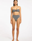 Jets - Spring Geo High Waist High Leg Bikini Bottom