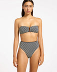 Jets - Spring Geo U Trim Bandeau Bikini Top