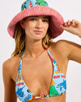 Seafolly - Viva Vacation Longline Slide Tri Powder Blue