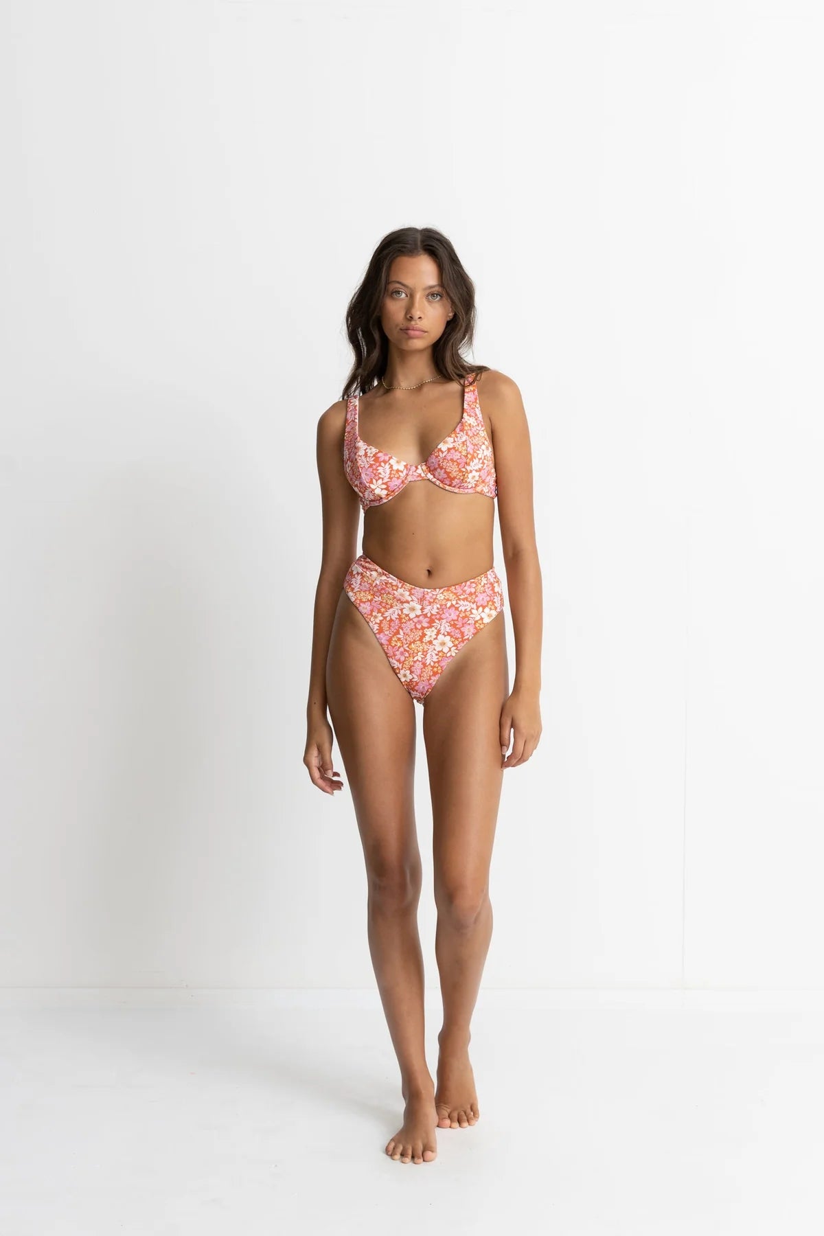 Rhythm - Luna Floral Deep V Hi Waist Pant - Larx