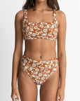 Rhythm - Highland Paisley Support Hidden Underwire Top - Larx