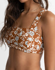 Rhythm - Highland Paisley Support Hidden Underwire Top - Larx