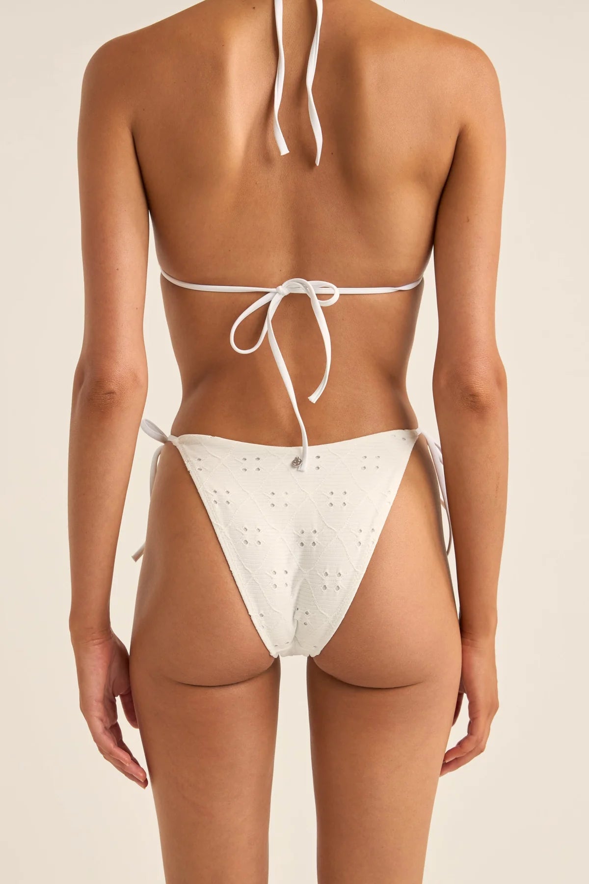 Rhythm - Brighton Eyelet Tie Side High Cut Pant - Larx