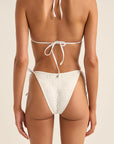 Rhythm - Brighton Eyelet Tie Side High Cut Pant - Larx