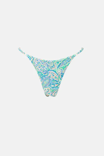 Rhythm - Cabo Paisley Adjustable Side Hi Cut String Pant - Larx