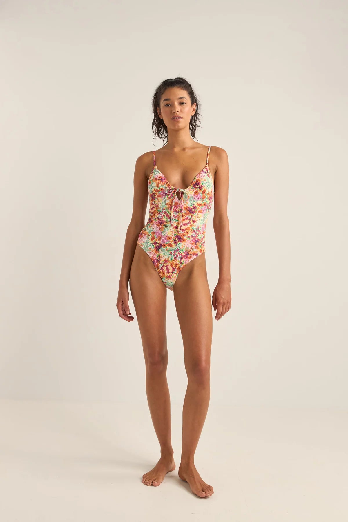 Rhythm - Sierra Floral Tie Front One Piece - Larx