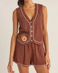 Rhythm - Solis Embroidered Vest - Larx