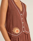 Rhythm - Solis Embroidered Vest - Larx