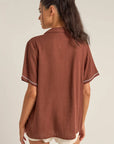 Rhythm - Solis Embroidered Short Sleeve Shirt - Larx