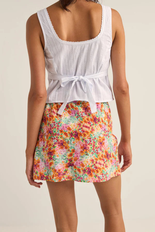 Rhythm - Sierra Floral Bias Cut Mini Skirt - Larx