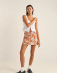 Rhythm - Sierra Floral Bias Cut Mini Skirt - Larx