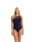 Togs - Textured High Mesh One Piece