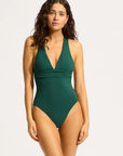 Seafolly - S. Collective Cross Back One Piece Evergreen