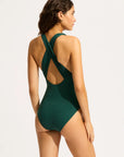 Seafolly - S. Collective Cross Back One Piece Evergreen