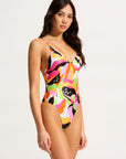 Seafolly - Rio V Neck One Piece - Larx