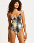 Seafolly - Kasbah V Neck One Piece - Larx