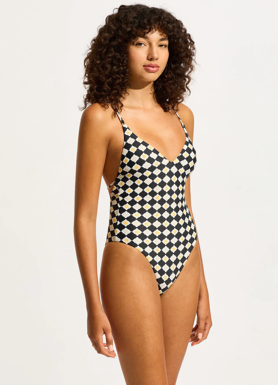 Seafolly - Kasbah V Neck One Piece - Larx