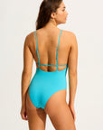 Seafolly - Seafolly Collective V Neck One Piece - Larx