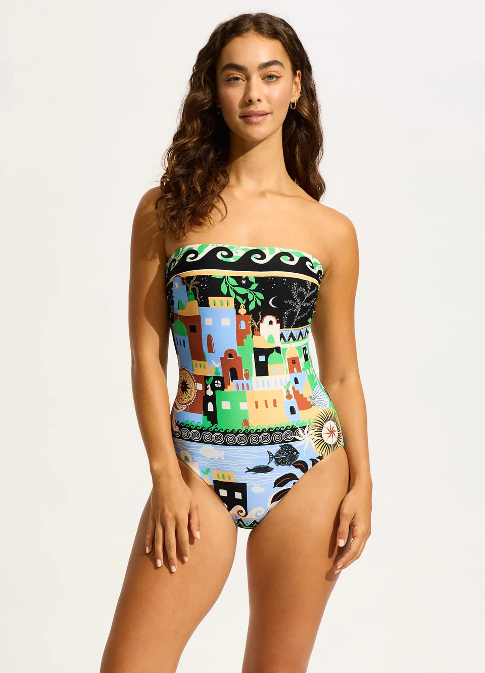 Seafolly - Atlantis Bandeau One Piece - Larx
