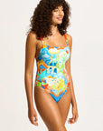 Seafolly - Aquarius Square Neck One Piece - Larx