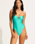 Seafolly - Palermo Ring Front Bandeau One Piece - Larx