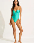 Seafolly - Palermo Ring Front Bandeau One Piece - Larx