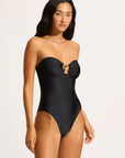 Seafolly - Palermo Ring Front Bandeau One Piece - Larx