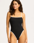 Seafolly - Beach Bound Square Neck One Piece - Larx