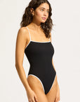 Seafolly - Beach Bound Square Neck One Piece - Larx