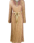 M Missoni - Wave Print Gold Dress