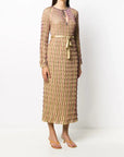 M Missoni - Wave Print Gold Dress