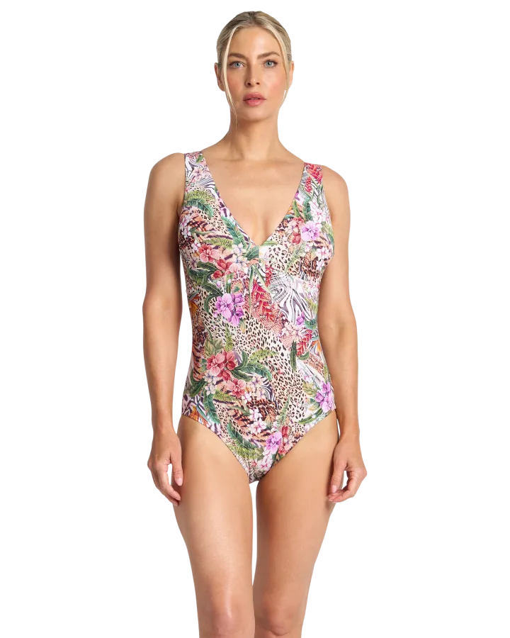 Jantzen - Lilymaze Deep Vee One Piece