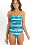 Sunseeker - Jasmine D-DD Mesh Bandeau One Piece - Larx