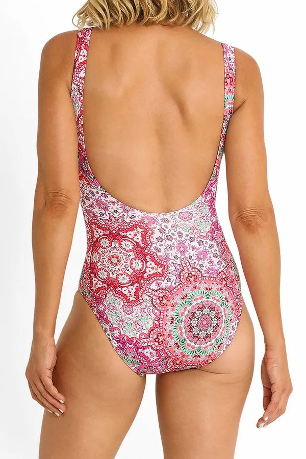 Jantzen - Chantille Gathered Surplice One Piece - Larx