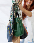 Vegan PU Leather Palm Springs Phone Bag - Jungle Green