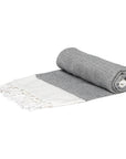 Turkish Beach Towel - Zig Zag - Grey