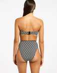 Jets - Spring Geo High Waist High Leg Bikini Bottom