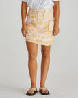 Sass - Coast Mini Wrap Skirt Peach Shell Patchwork