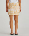 Sass - Coast Mini Wrap Skirt Peach Shell Patchwork
